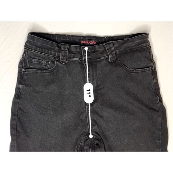 Haute Curve Skinny Ankle High Rise Stretch Black Jean sz 14 Y2k Hipster - Picture 5 of 9